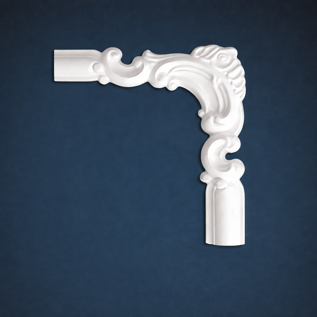 Угловой элемент к молдингу под покраску Перфект Плюс AD332-11 210×210×24